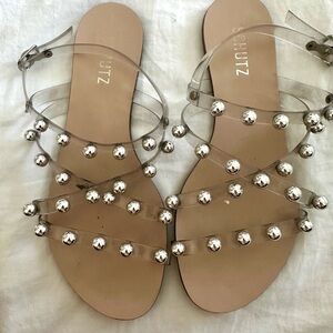 SCHUTZ Clear Jelly Sandal size 7.5